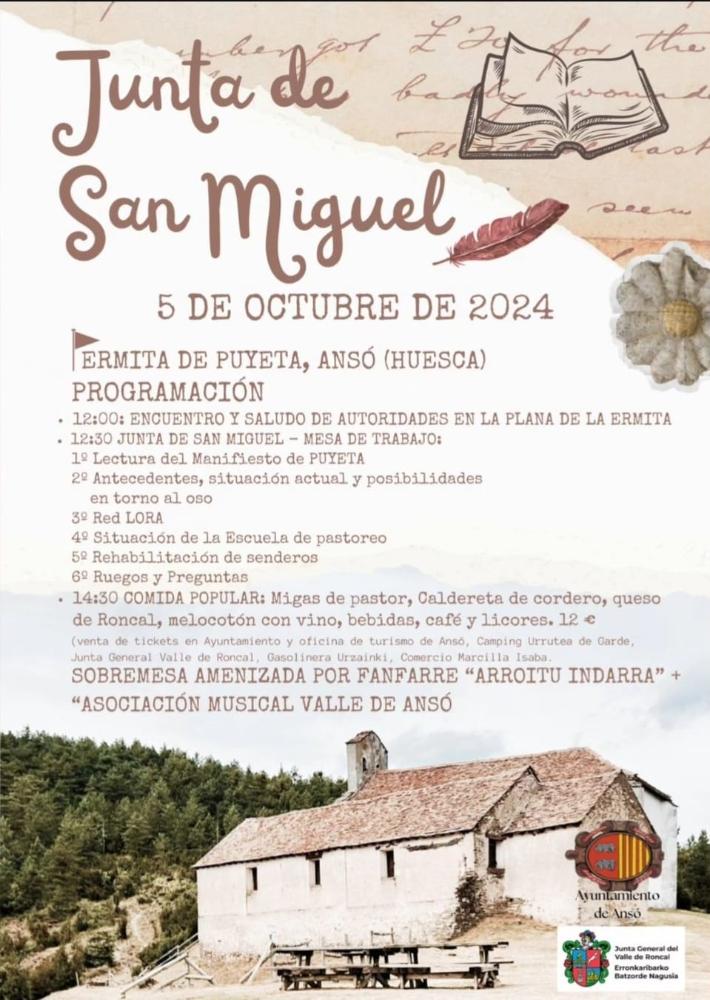 Imagen El tema del oso centrará la jornada de trabajo de la Junta de San Miguel en la Ermita de Puyeta