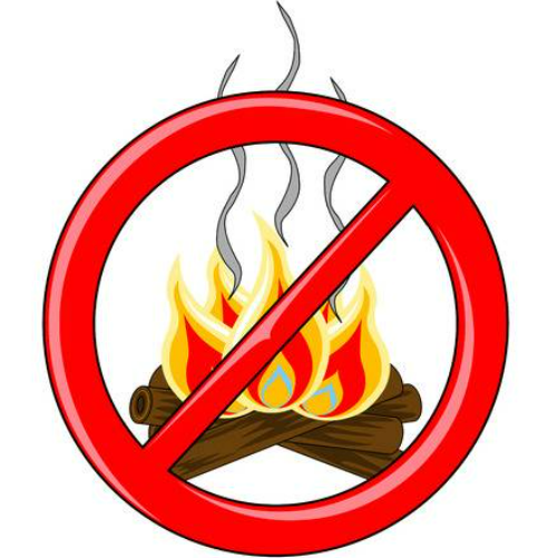 Imagen Prohibición de hacer fuego