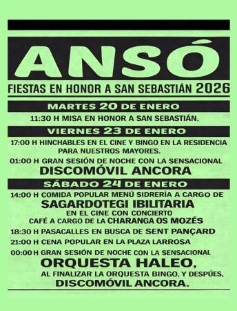 Imagen Ansó celebrará San Sebastián y recibirá a Sent Pançard en su huida hacia...