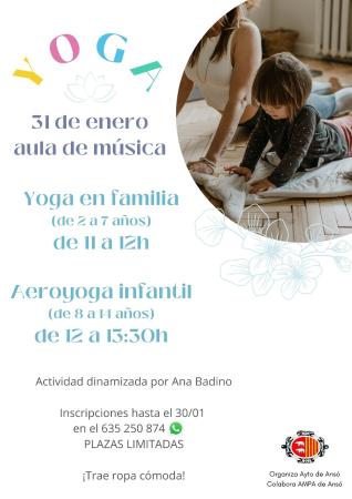 Imagen Aeroyoga infantil en Ansó