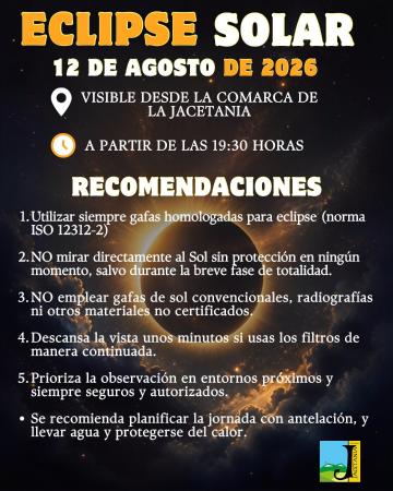 Imagen Eclipse solar. Recomendaciones