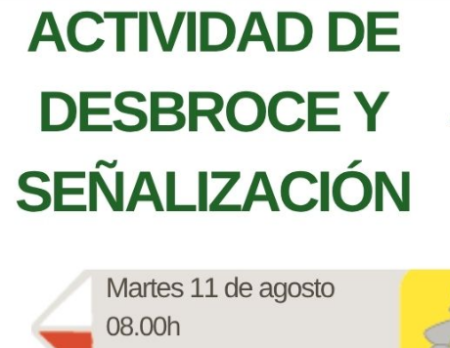 Imagen Actividad desbroce y señalización