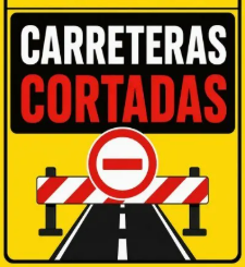 Imagen Corte de carretera entre Siresa y la Selva de Oza